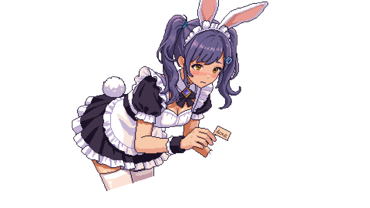 LunarCoven_'s tweet image. New CG is in the works! Can you guess what she's doing? By the way, cat or bunny?

新規CG制作決定！彼女は何をしているか当ててみてね！ ちなみに、猫？それともウサギ？
#pixelart #ドット絵 #indiegame #インディーゲーム #cozygames