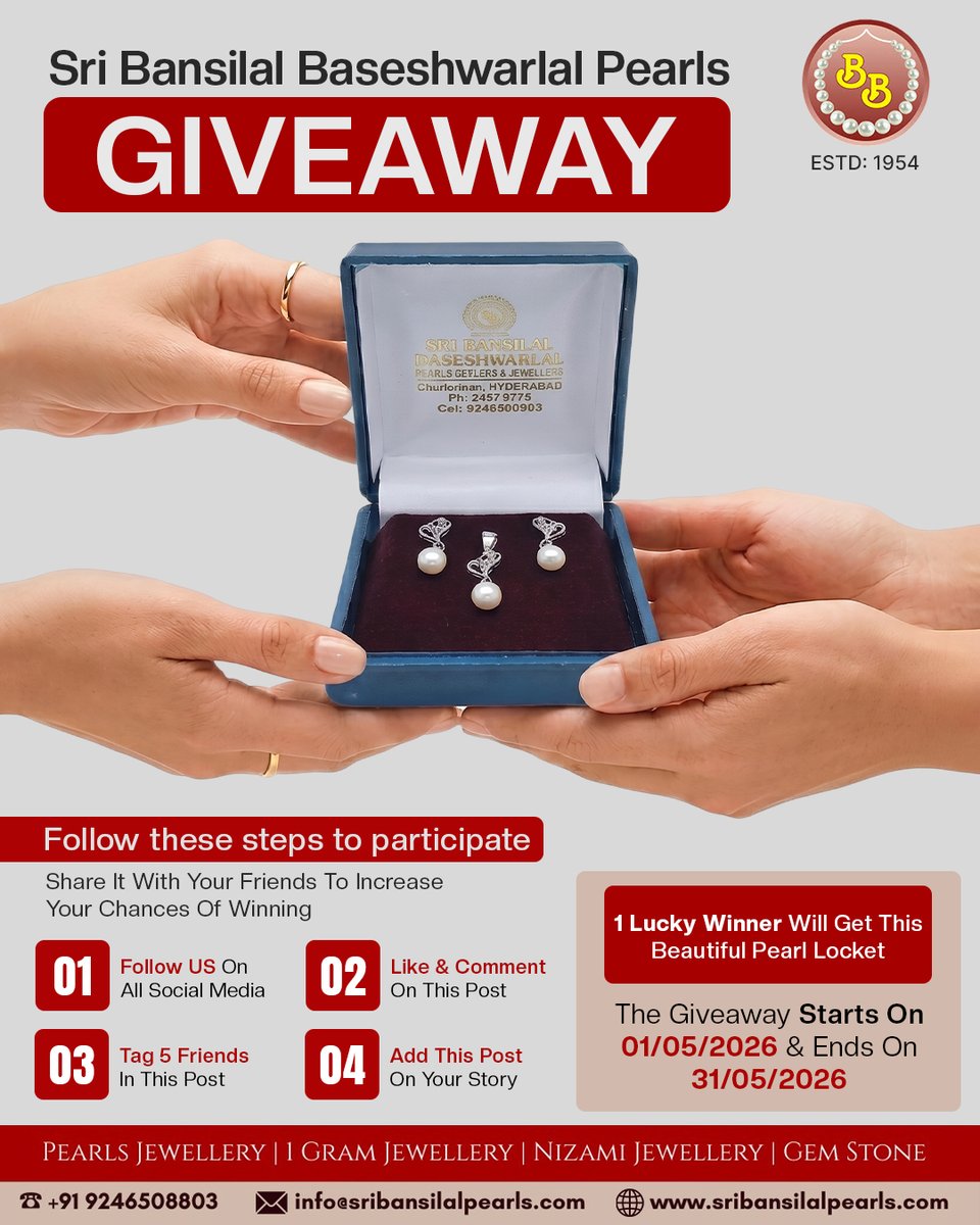 PearlsSri's tweet photo. ✨ GIVEAWAY ALERT! ✨ https://t.co/hSnITDXk8E