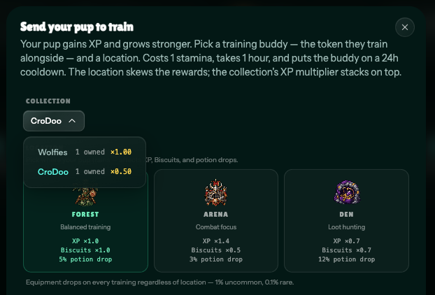 TheDooNFT's tweet photo. Who got some CroDoo NFTs to train against them in the new game by @wolfswapdotapp !

This will be fun!

Would be nice to win a CroDoo in a MysteryBox now as well, wouldn't it? 🧐 https://t.co/g7p39m1Gfr
