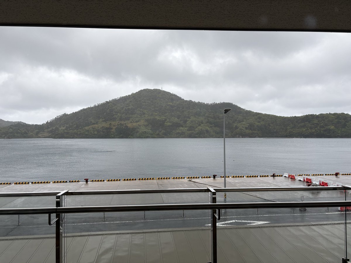 隠岐についたけど天気が…