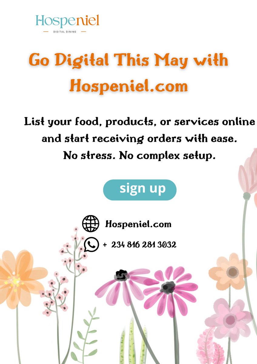 ReAlaSiTis_'s tweet photo. Go digital with Hospeniel
List your menu items for free 
Sign up now https://t.co/qniRLWTBZy https://t.co/WyAIqS80wT