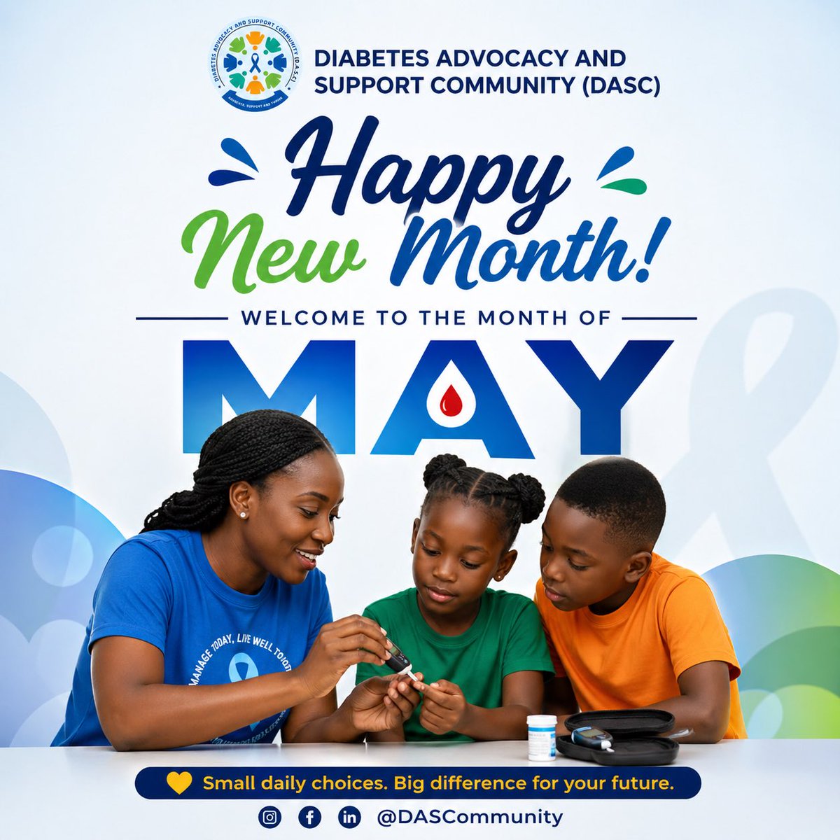 DASC_NG's tweet photo. Welcome to the month of May 🌿✨

Taking care of our health is part of the work we all do every day. Teaching the next generation how to care for their health is just as important as any profession.

#happynewmonth #may #workersday #dasc #diabetesawareness #diabetes #t1d #t2d https://t.co/8tgxGWxp0y