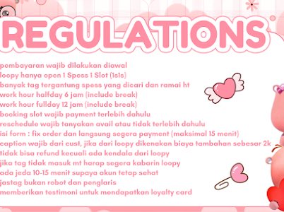dearloopstag's tweet photo. @jeurww hii cutiee ₊˚ʚ₍ ´ ꒳ `₎ɞ♡ loopy’s tagging space is open again yang pastinya rajin banget🩰✨ 1 spess = 1 slot aja ya💌 order gampang bgt, tinggal DM atau klik link wa di bio 🌸

yang butuh jastag bisa cek langsung disini @dearlopstag

wa/087716024019
#bealanja https://t.co/oXPhATECgp