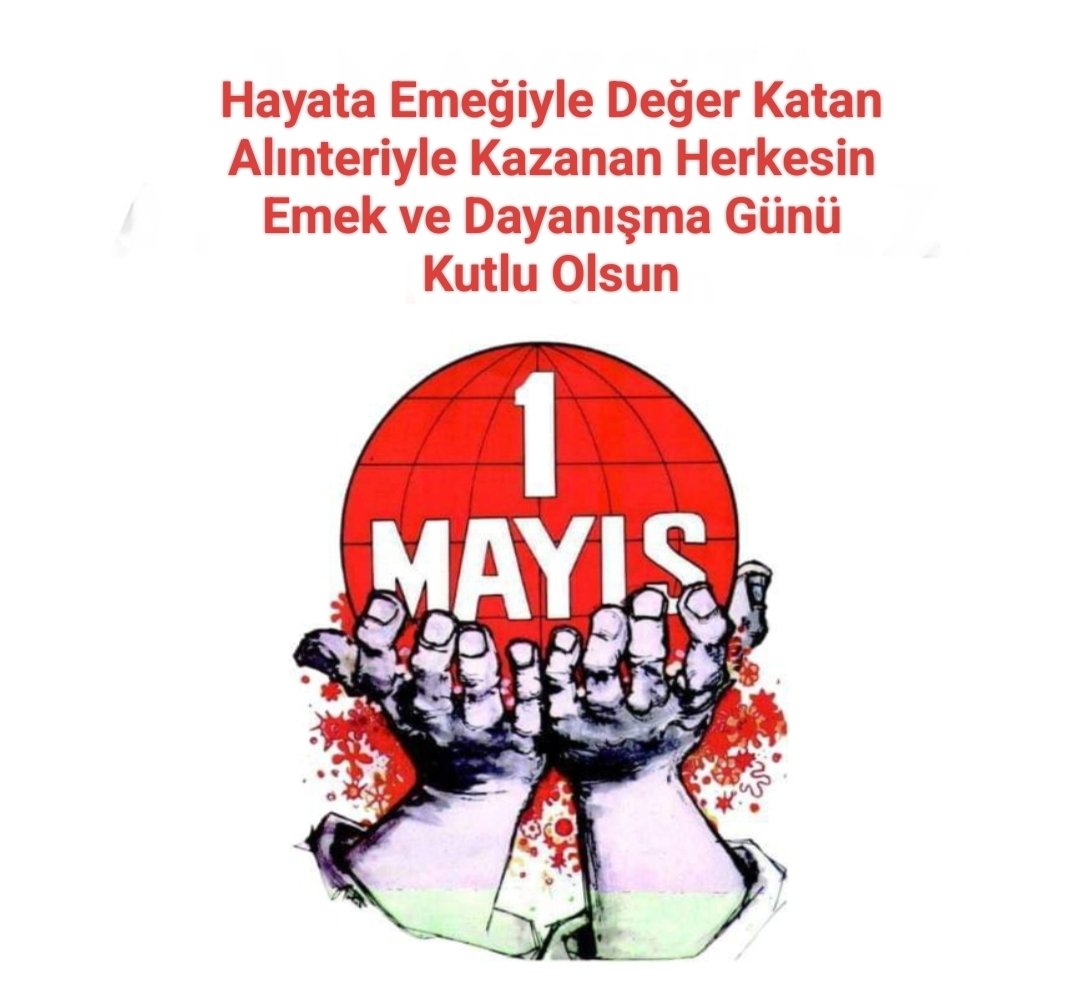 mnnavruz's tweet photo. Emeğin ve Alınterinin günü. 
1 MAYIS KUTLU OLSUN https://t.co/MIOvP4XxoG
