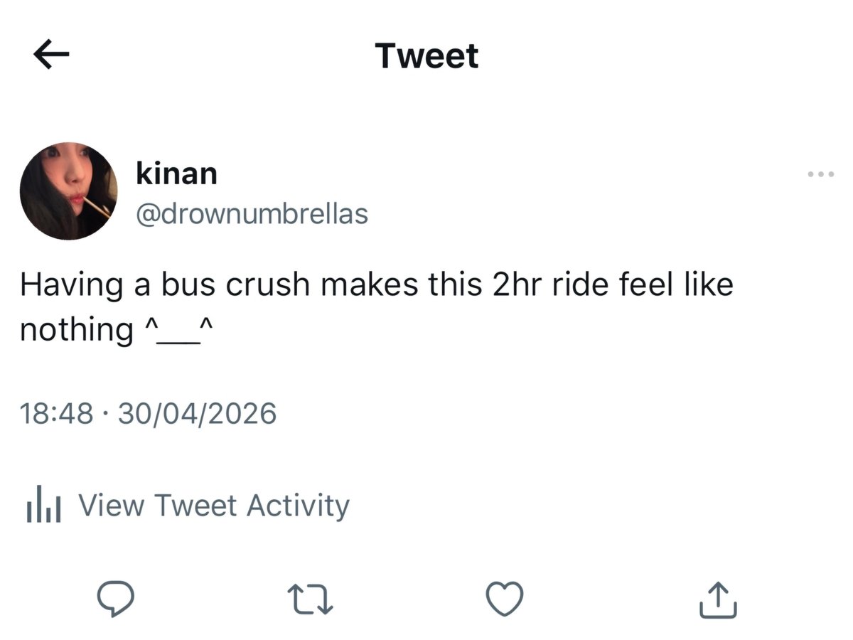 tulisankaira's tweet photo. seat away
— #angrybao local au

©tulisankaira, 2026. https://t.co/r1byZc6gUD