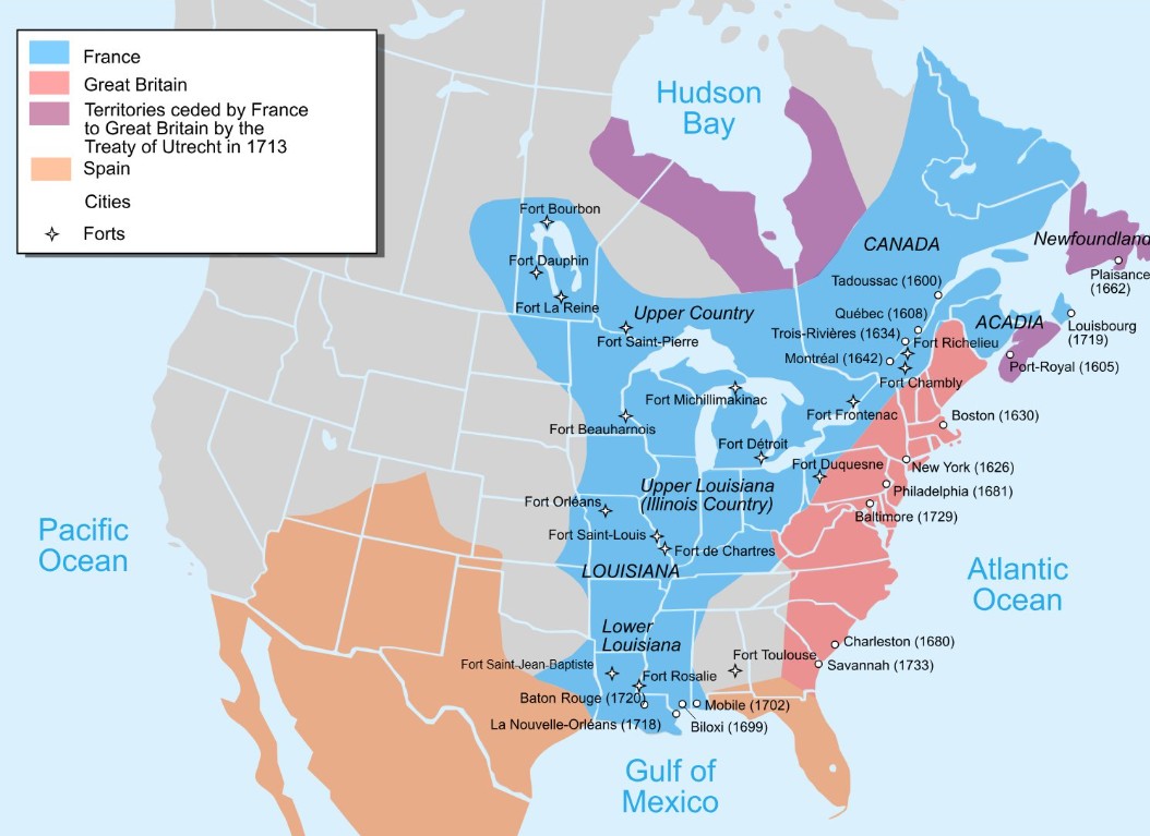 FlungingPicture's tweet image. You think of N America as 8x8 chess board
1/ GBR &amp;amp; FRA were playing on 4/ a #圍棋 #Weiqi 19x19 board including 🌎🌍🌏. 
2/ 1713 TREATY of UTRECHT - NEW FRANCE to GBR
3/ 1756 - 1763 Seven Years' War
Napoléon sold Louisiana Territory to fund his wars in Europe.
18150618 #Waterloo