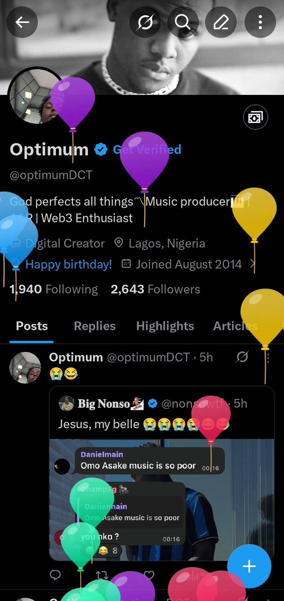 Optimum tweet media
