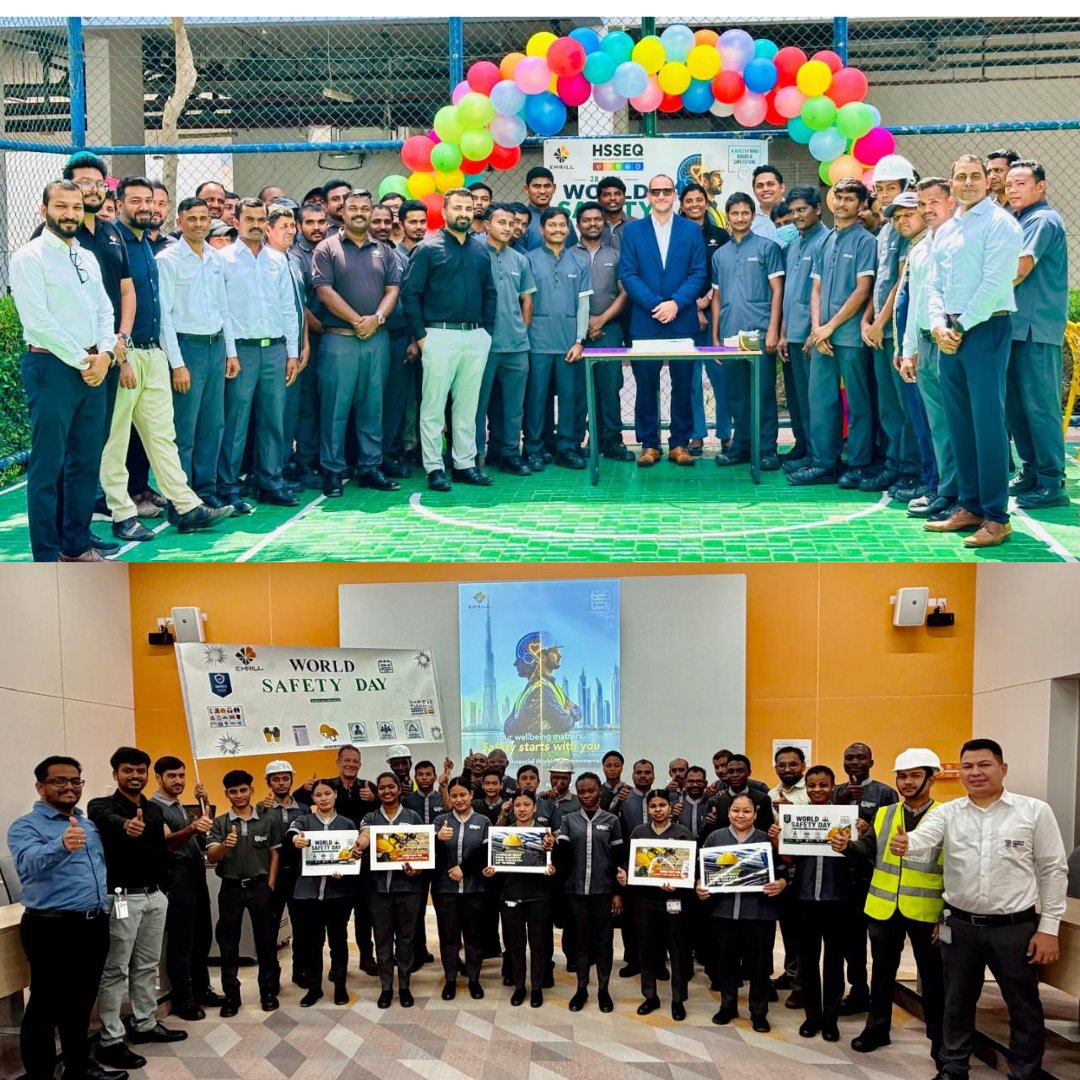 EmrillServices's tweet photo. On Word Day for Safety &amp; Health at Work, our management teams visited various sites, reinforcing the importance of good psychosocial working environments—supporting wellbeing, resilience and positive work cultures. 

Check out the pictures. #ProudlyEmrill https://t.co/vj0gnYUddI