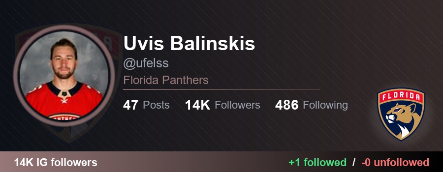 NHLFollowTrack's tweet image. 👉 ufelss (Uvis Balinskis) started following 1 and unfollowed 0:

✅ rleimanis (rleimanis)
🔗 instagram.com/rleimanis

#NHL #TimeToHunt