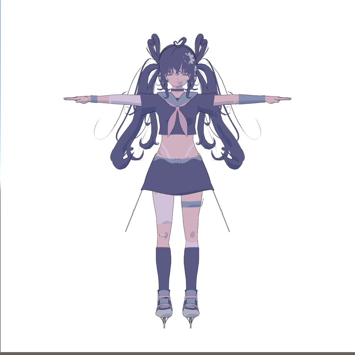 _ray_01__'s tweet photo. リギングやテクスチャ作成など面倒な作業から逃げながら迷走し続けてる https://t.co/Jue8rpq2ZB