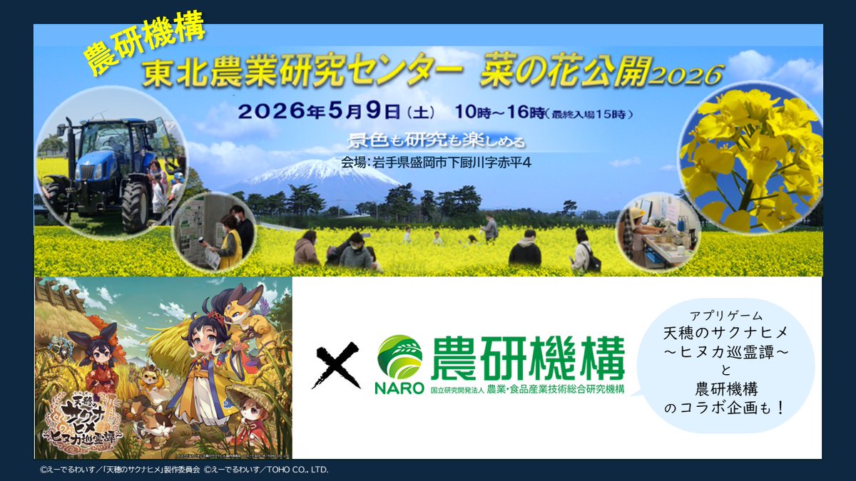 農研機構 tweet media