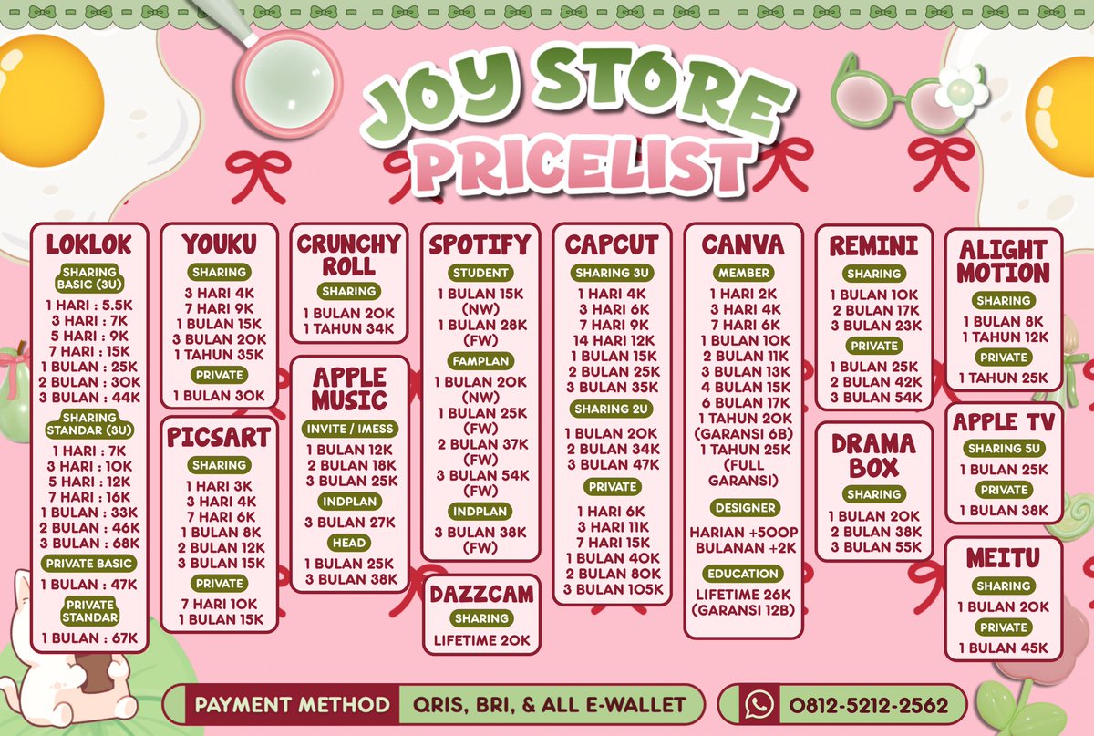 _joyieel's tweet photo. @supperyummz drrtt! ☎️ haYi akak maniezz! 𓂂 🧃🐡 aypipi yang kakak butuhkan 𓂃𝅄 🧽 🧾 selalu ada di toko kicik joy ꒰ ◌ˊᵕˋ ꒱੭ 🍎 proses yang sangat satset! 🛵💨 yug segera order!

🧃 ꒱ ⠲ order : https://t.co/iTJE0S4c4r
🍎 ꒱ ⠲ testi : https://t.co/9n6DFwfrQc https://t.co/1oYwzaYRSV