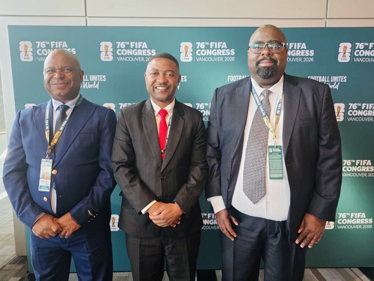 FAZFootball's tweet photo. TEAM ZAMBIA AT THE 76TH FIFA CONGRESS IN VANCOUVER, CANADA
FAZ President Keith Mweemba is leading the Zambian delegation at the 76th FIFA Congress alongside Vice President Mutale Ng’andu and acting Deputy General Secretary Iva Lengwe.
#FAZ #FIFA #76thgeneralassembly https://t.co/OykJYNSv2e