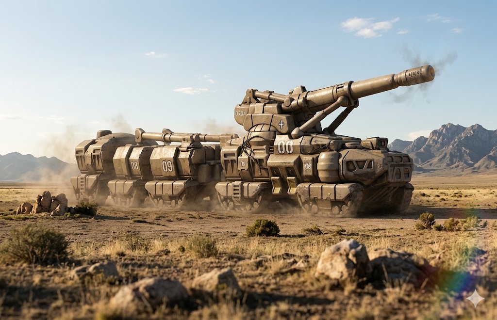 frthegratergood's tweet image. Mobile Long Tom 
The word for "reach out and touch some one." While I do like these guns, I've been using the smaller Thumpers.  A lance of these thing can make a mess of anything. And as I play a lot of FoW and TY, I typically get them in 3s and 4s. #Battletech #Wargaming