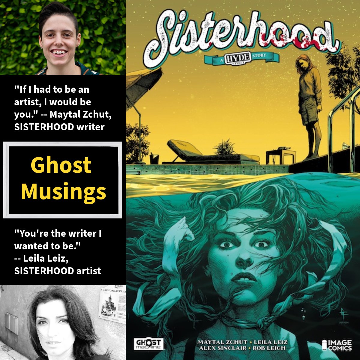 GhostMachinePro's tweet photo. Horror fans, the #Sisterhood #tradepaperback from #GhostMachine and #ImageComics is in comics shops everywhere right NOW!

#SisterhoodTPB #tradepaperbacks #graphicfiction #comics #comicbooks #graphicnovels #MaytalChut #LeilaLeiz #AlexSinclair #RobLeigh https://t.co/HtApTRBhgn