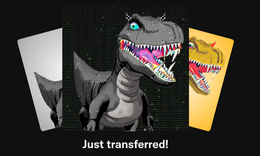 DegenDinosNFT_'s tweet image. 3 X Degen Dinos NFT Sold💸💰 and Transferred!!

Congratulations 0x18F14F0e92D1866630a3a0Ca8CcE3604025D6402 for your Degen Dinos #NFT 🎉

Opensea :- opensea.io/item/polygon/0…

PolyScan :- polygonscan.com/tx/0xc760a8cda…