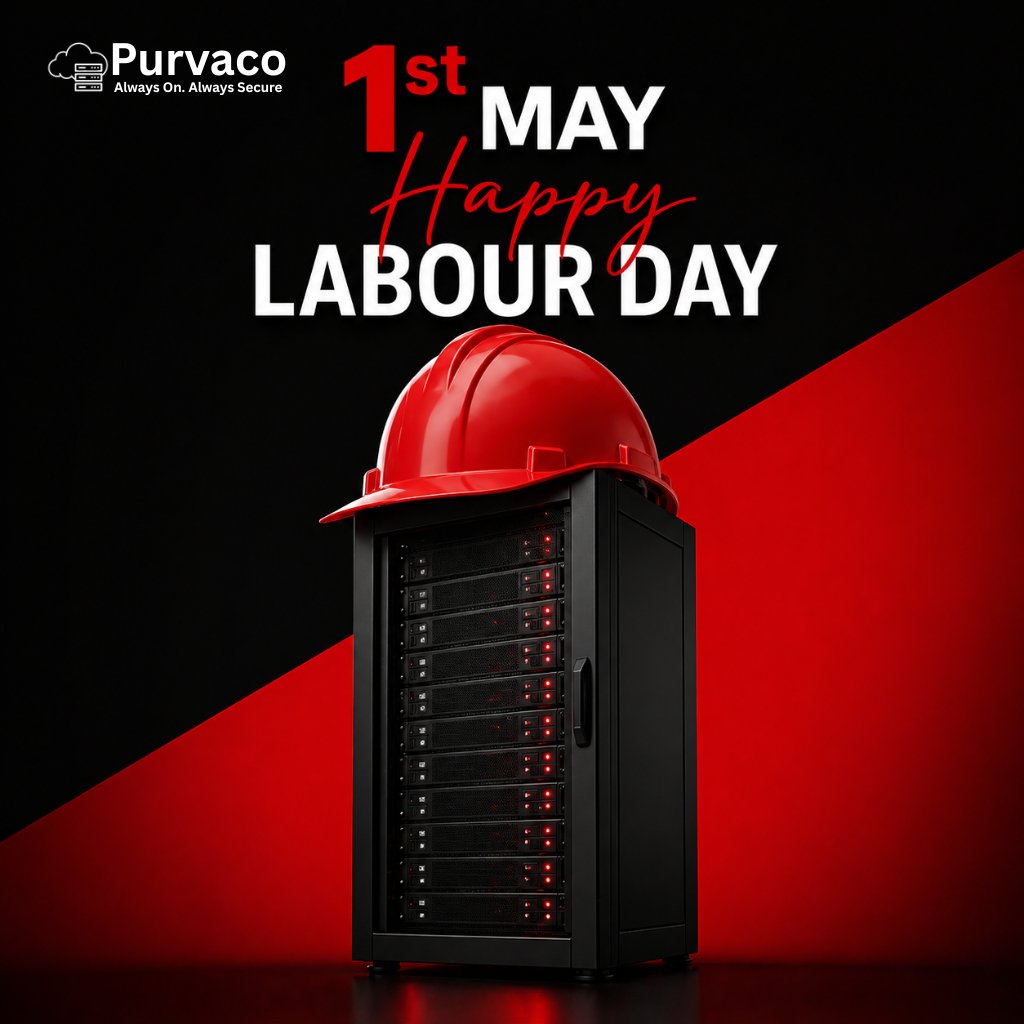 purvaco's tweet image. Celebrating the strength behind every system this Labour Day.

1st May – Happy Labour Day

#LabourDay #HappyLabourDay #ITProfessionals #TechIndustry #ServerManagement #DataCenter #CloudComputing #AlwaysOn #DigitalInfrastructure #Workforce #TechLife