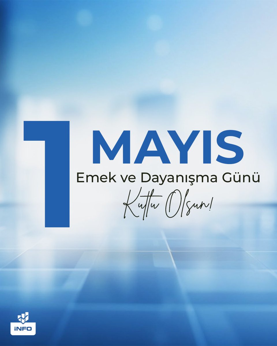infoyatirim's tweet photo. Ortak dayanışmayla geleceğe değer katan herkesin 1 Mayıs Emek ve Dayanışma Günü kutlu olsun! https://t.co/rOvRchA3m9