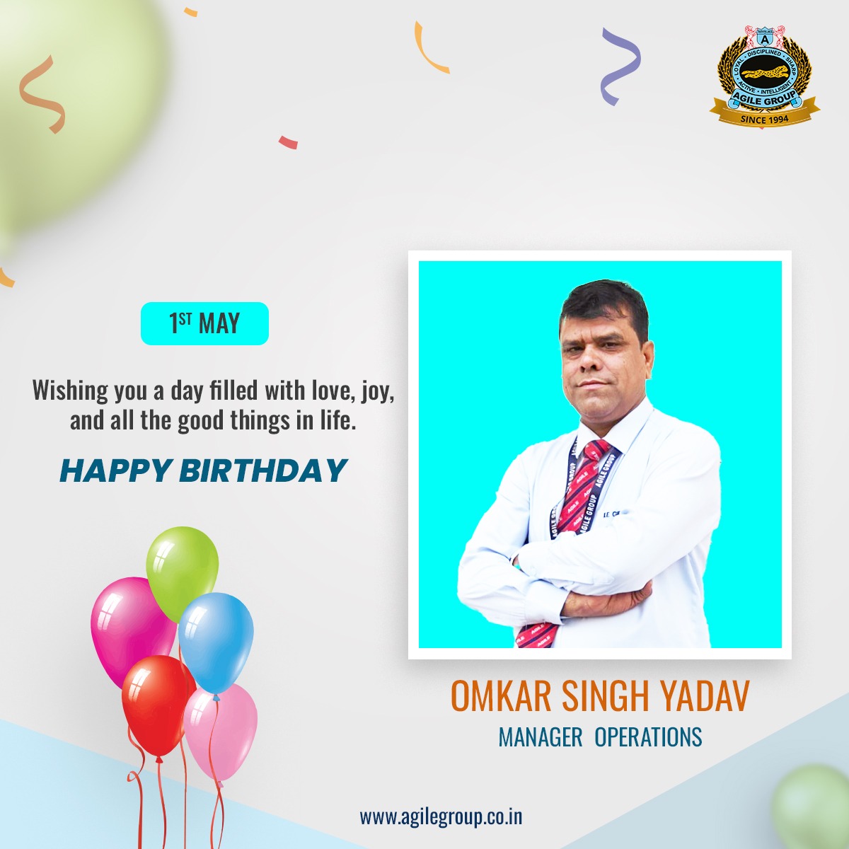 agilegroup2's tweet photo. Wishing you a very Happy Birthday! May your day be filled with happiness and your year with success. 🎂✨ https://t.co/GGqmuxeqoz