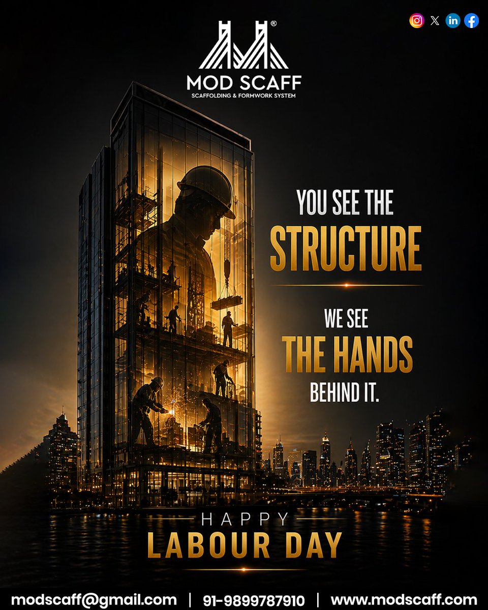 ModscaffIndia's tweet photo. 🛣️✨ Miles apart… yet deeply connected.

Every highway you travel…
every journey you take…
is powered by the unseen hands that build the path ahead. 

Connect with us
📱: 989 978 7910
🌐: https://t.co/vIVZWh7mx1 

#LabourDay #Modscaff #ConnectingIndia #NationBuilders https://t.co/0JFzXaG7Q7