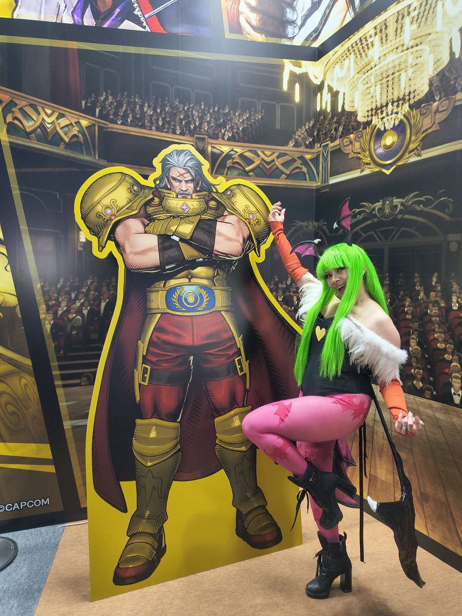 CelesteOrchid's tweet photo. Morrigan slaying Klauser at Evo Japan #pr #CtoW #EvoJ2026 https://t.co/pZBMNvoxX2
