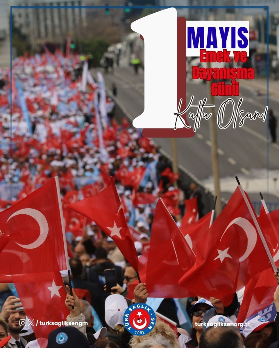 turksagliksengm's tweet photo. 1 Mayıs Emek ve Dayanışma Günü Kutlu Olsun.
#1Mayıs https://t.co/b4CbBSp9MA