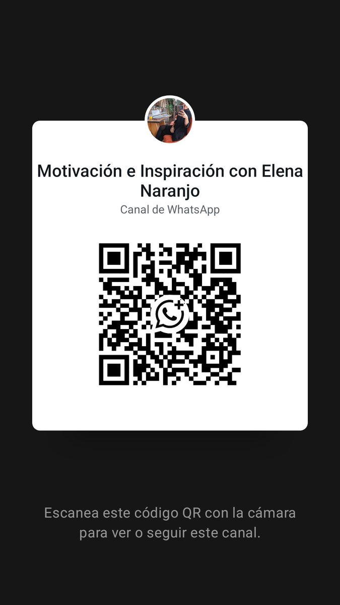 Mayo viene cargado… no te pierdas nada y acompáñame con motivación diaria. Ten un bonito viernes y disfrútalo a tu manera… 

Sigue el canal de Motivación e Inspiración con Elena Naranjo en WhatsApp: whatsapp.com/channel/0029Va…
