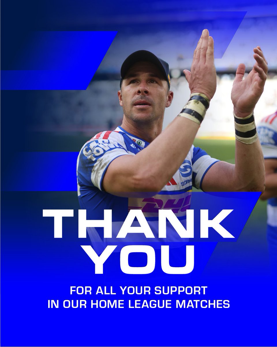 THESTORMERS's tweet image. We had 235 380 fans at DHL Stadium across our nine home league games this season. That is almost 10 000 more than last season to break our record and the second-most of any team in the history of the @Vodacom #URC. Thank you for the incredible support. #inittogether