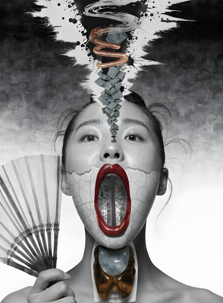 Benny_Lava_007's tweet image. "When the soul screams"
Her voice unravelling reality, one pansuri note at a time. 🌀 This isn't just a melody; it’s a glitch in the dream, where breath turns into gold and sound becomes a physical force.

#NARIVision #SurrealArt