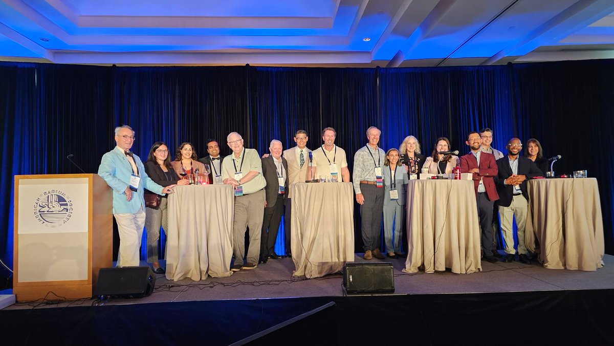 j_luh's tweet photo. Another nail-biting #jeopardy at #ARS2026

Congratulations to @HenryParkMD and his team #3 for taking the championship!!

Many thanks to @RaymondSchulz1 of #Varian @SiemensHealth for MC-ing and sponsorship! https://t.co/U7o4F4Tw9Y