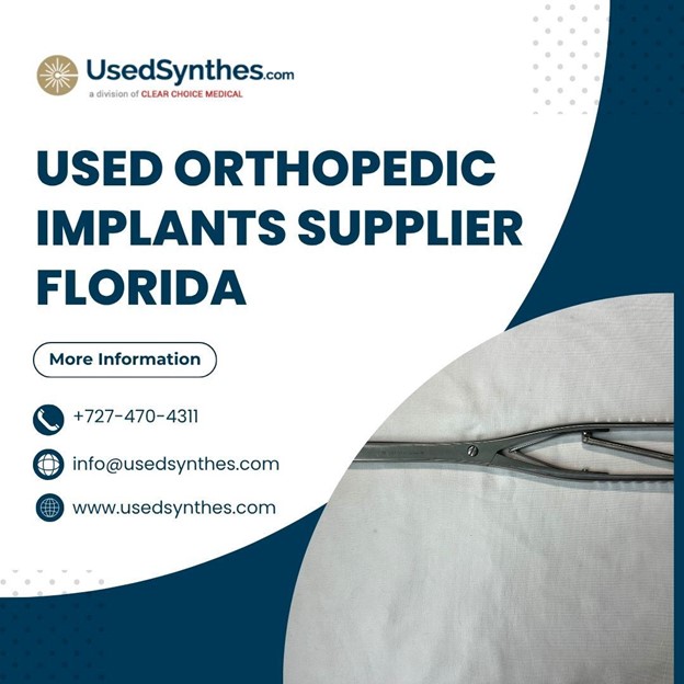 usedsynthes1's tweet image. Experience the balance of clinical reliability and affordability with our extensive inventory. As a leading Used Orthopedic Implants Supplier in Florida, UsedSynthes focuses on equipping clinics with top-tier hardware. 
#UsedOrthopedicImplants #OrthopedicSupplies #MedicalDevices