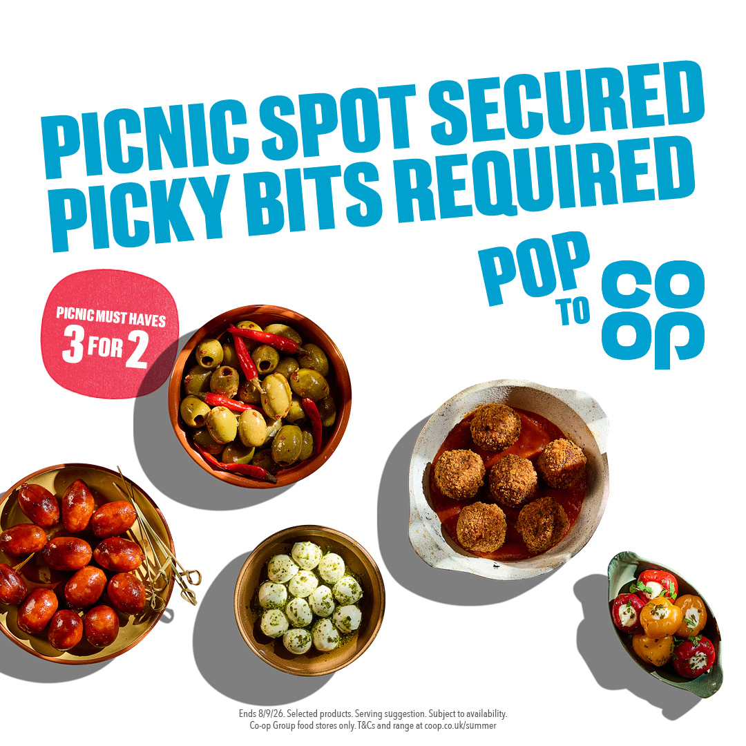 nathevs21's tweet photo. Pop to @coopuk for 3 for 2 on summer picky bits 😍 https://t.co/XdurbQ4OjT https://t.co/CcMljrv8aI