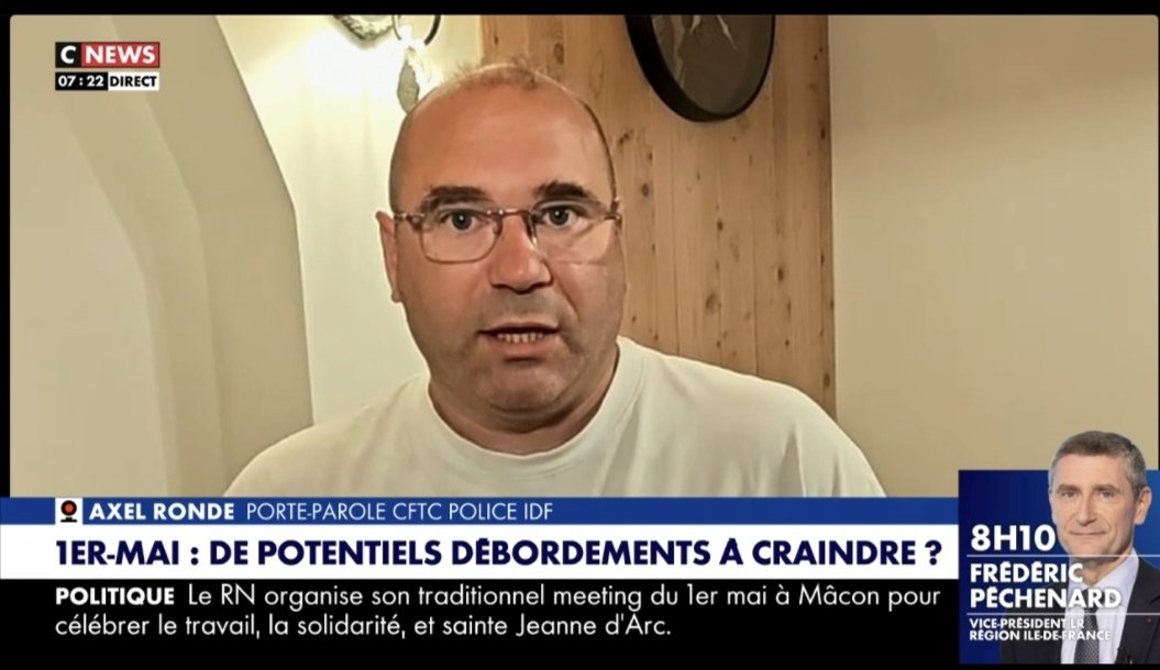 AxelRonde's tweet image. #Cnews: Le dispositif de sécurité encadrant les 300 cortèges organisés à l’occasion de la fête du Travail est déployé sur l’ensemble du territoire. Les policiers sont pleinement mobilisées, avec une vigilance renforcée à #Paris, où le rassemblement est considéré à risque.
#CFTC