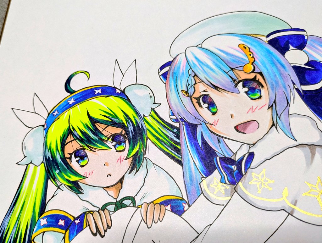 初音ミク ,雪ミク 「あと1週間… 体調は芳しくないが…がんばる…。」|キノ店員のイラスト