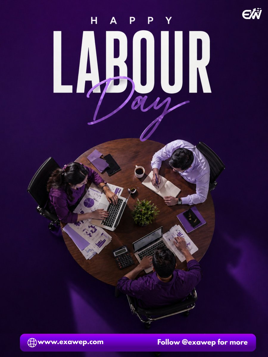 exawep's tweet photo. Honouring the hands that build our future.

Your dedication is the engine of innovation. May your day be filled with rest, reflection, and the appreciation you truly deserve.

Happy Labour Day from the ExaWep Family.

#exawep #LabourDay2026 #WorkforceAppreciation #MayDay https://t.co/j1FTghGRSS