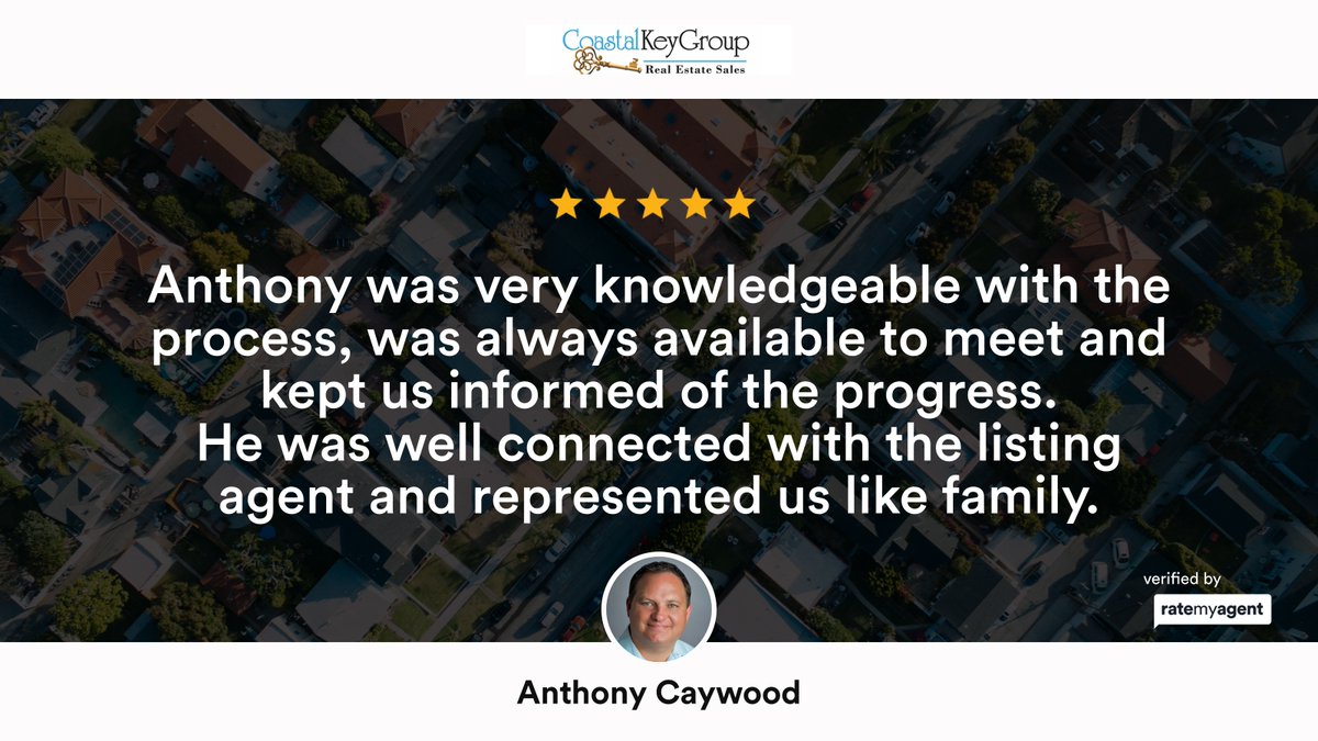 AnthonyCoastal's tweet photo. My latest review in     

#ratemyagent #realestate #Coastal_Key_Group_RE_Sales

RateMyAgent5Anthony made the whole process stress free and enjoyable.★★★★★Pawleys Island106/163 Safe Harbor Avenue, Pawleys Island, SC, 29585106/163 Safe Harbor Avenue https://t.co/8HbF9Dppj8