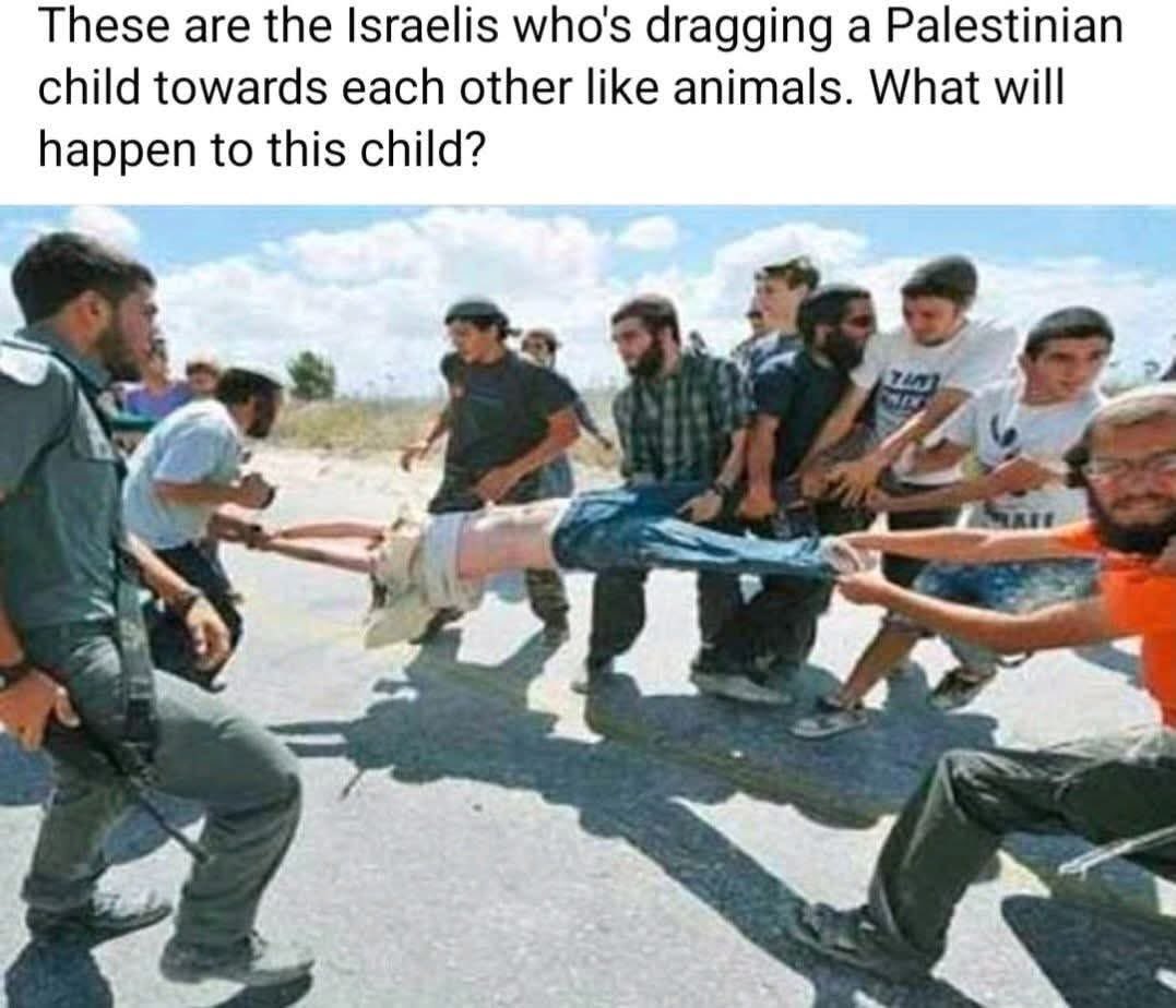 This should haunt you forever. 

Don't stop talking about Palestine, please.