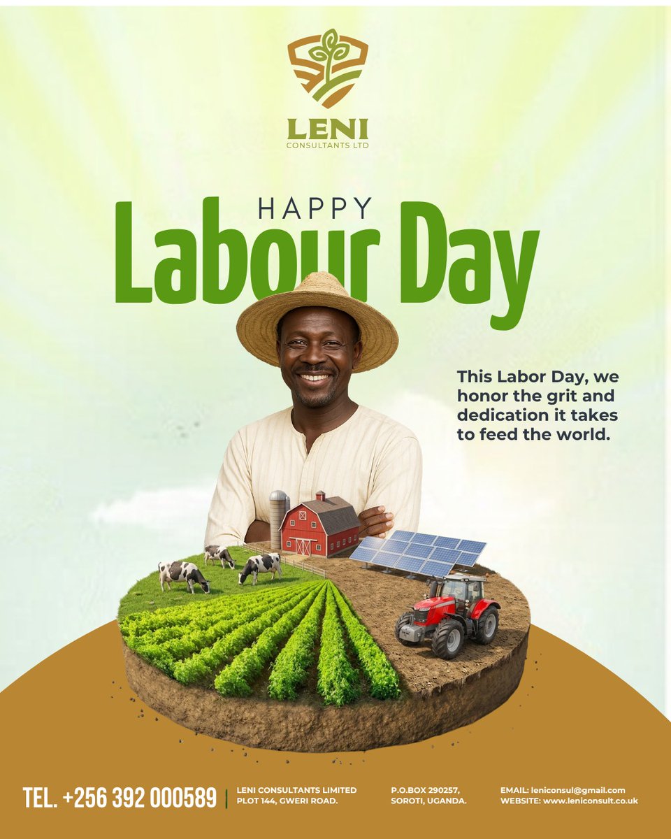 leniconsul's tweet image. On this Labour we honor the grit as we deliver in Agrisystems, Business systems, Energy Systems @E4Impact @MUBS_Entreship @OutboxHub @nssfug @gloforduganda @TechnoServe @flourishub @OxfaminAfrica @giz_uganda @Welthungerhilfe @UKaid @YALINetwork #LENI #SUSTAINERGIA #Biogas #Waste