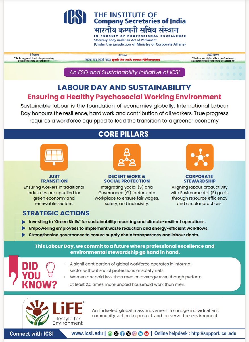 icsi_cs's tweet image. An #ESG and #Sustainability initiative of #ICSI @moefcc