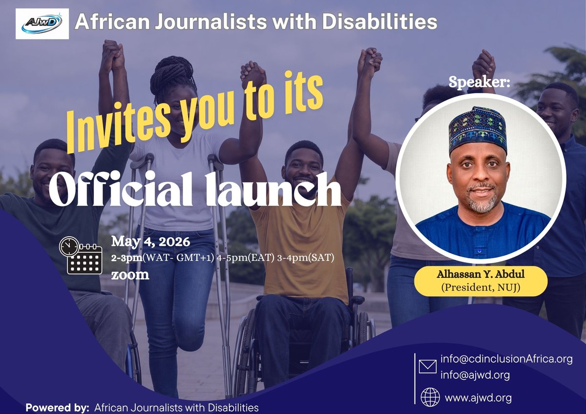 African Journalists with Disabilities tweet media