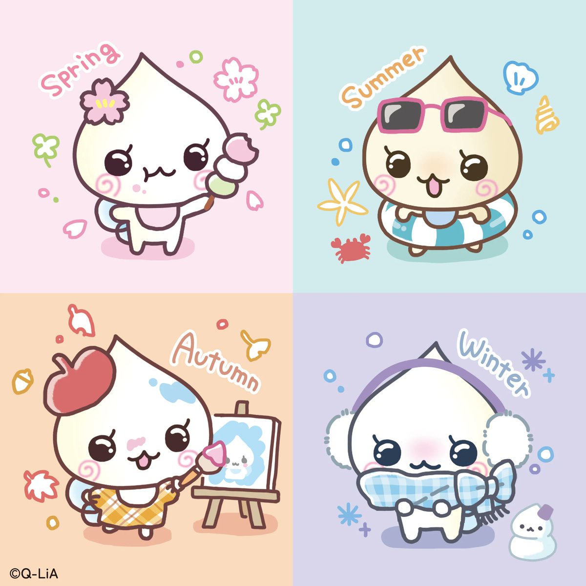 ❇︎✳︎しずく✳︎❇︎ ⠀ 🌸🏝️🍁❄️