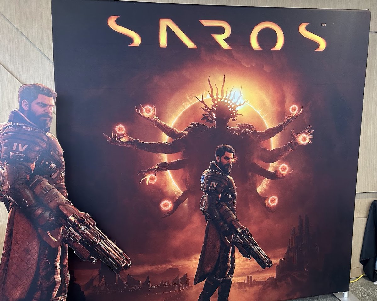 Garnetffluvr's tweet image. Had a blast at the office today celebrating the release of Saros! Our friends at @Housemarque have once again delivered an absolute banger, and I couldn't feel more proud to be part of this launch team.

Hope everyone has been enjoying the game so far! 🧡 

#Saros #PlayStation