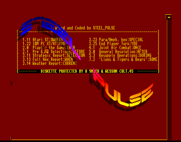 CracktroBot's tweet image. 20000 Lieues Sous les Mers (1988) - Crack: Ackerlight - #Amiga
Tanium - Warhawk II (1988) - Crack: Duel - Trainer: +4 - #Commodore64
Red Lightning (1989) - Crack: Steel Pulse - #Amiga
Elvira - Mistress of the Dark (1990) - Crack: Skid Row (SKR) - #Amiga