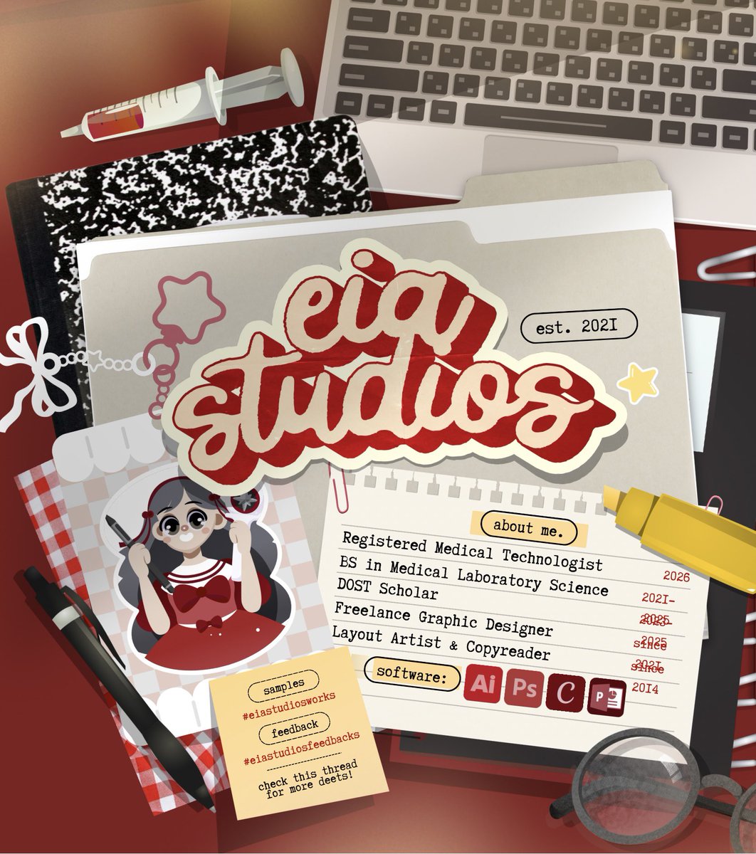 📓 eia ꒰ open : graphic design & medtech comms ꒱ tweet media