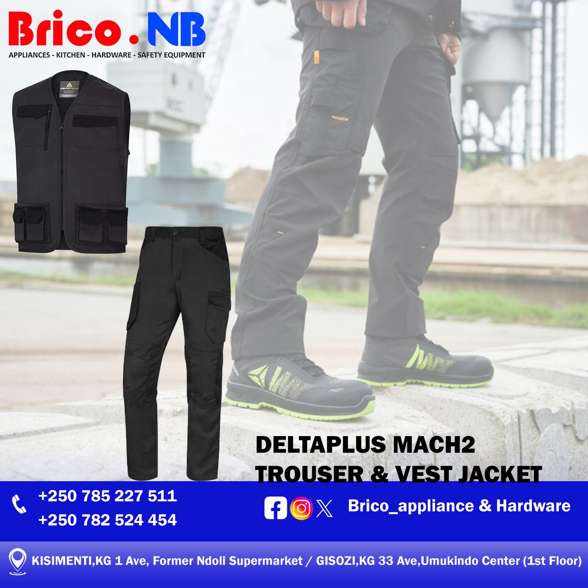brico_appliance's tweet image. #rwot #hardware #bricogisozi #safetyequipment #briconbltd  #umukindocenter #deltplus #trousser #vestjacket