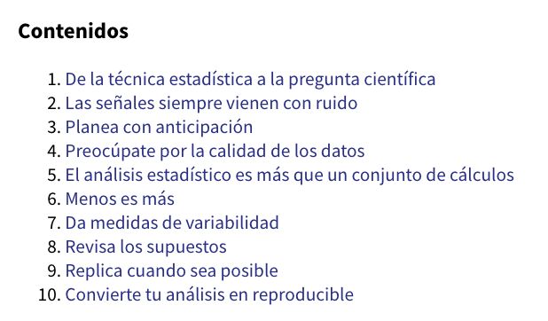 RosanaFerrero's tweet photo. 💡Más vale ser previsor: “Ten Simple Rules for Effective Statistical Practice”, Kass et al. 2016.
Los autores afirman que "Un razonamiento estadístico bien intencionado pero defectuoso puede ser más dañino que el fraude, porque genera conclusiones falsas con apariencia de rigor." https://t.co/WJ1AAX8fOB