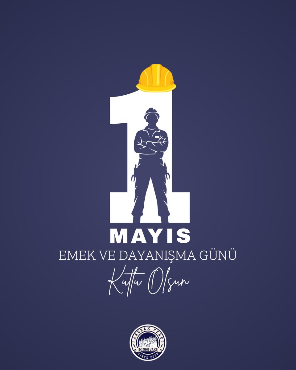 sandzakfener's tweet photo. Tüm emekçilerin 1 Mayıs Emek ve Dayanışma Günü kutlu olsun!  #sandzakfener https://t.co/TD5HbRGFOW