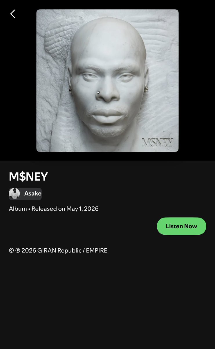 Quantum_Dbaba's tweet photo. Dem sey instrumental plenty for the album. Regardless, nah top notch album to me.❤️
@giran_republic well done guys.❤️
@asakemusik .🙌🏻 https://t.co/xx4xTaTgtD