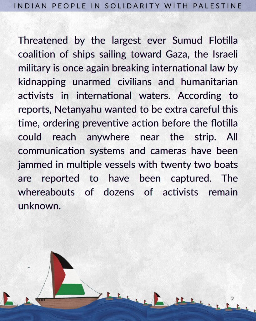 Indian People in Solidarity with Palestine tweet media