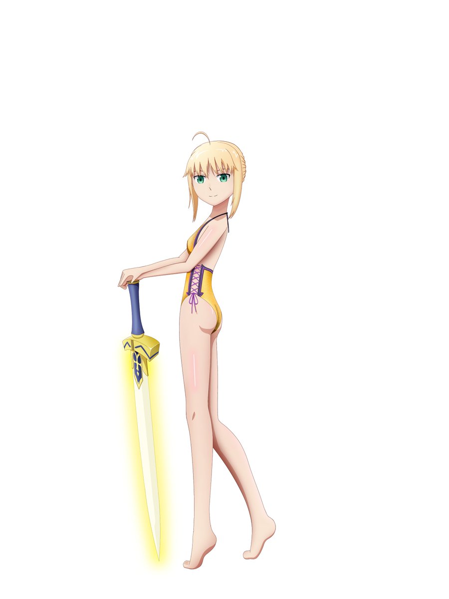 Saber gold swimsuit - Golden Week art #ゴールデン水着ウィーク